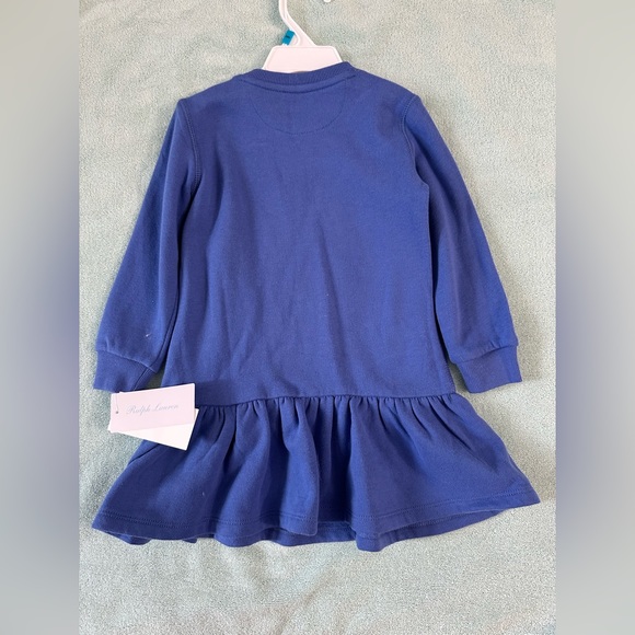 NWT Polo Ralph Lauren Baby Girls Polo Bear Fleece Dress and Bloomer Set 24M - Picture 8 of 8